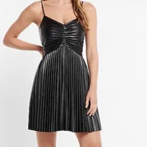 Express pleated cocktail dress